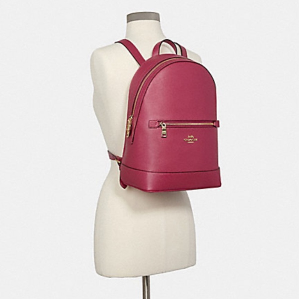 🍧 COACH 🍧 Henley Bright Violet Backpack  NWT - Picture 2 of 6